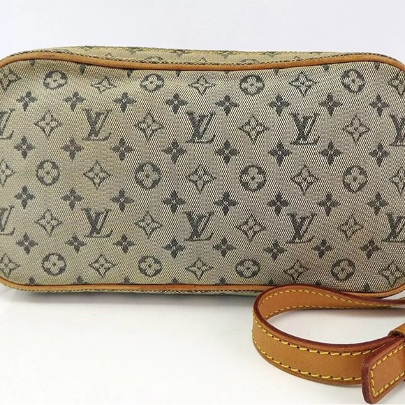 LOUIS VUITTON Juliette MM Blue Monogram Mini Lin Shoulder Bag #58519 - Picture 3 of 15